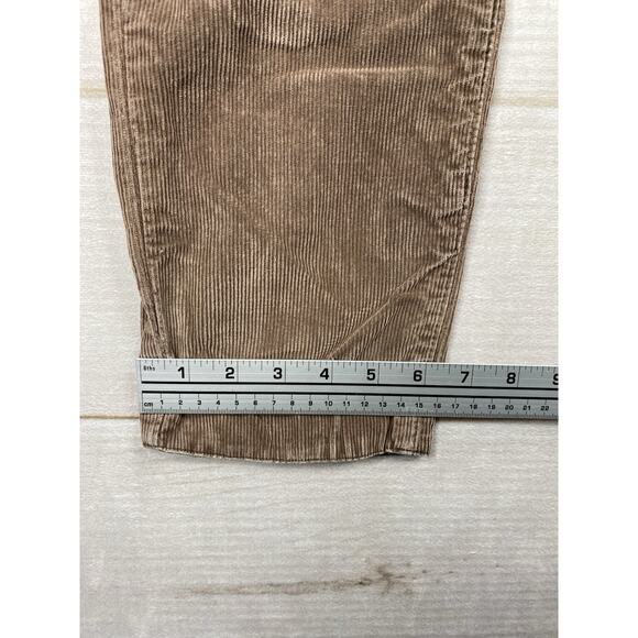 Jachs Corduroy Pants Mens 30x31 Brown Ares Slim Straight Fit Tapered Distressed - Picture 7 of 12